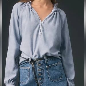 G NWT brand new women’s Cloth & Stone Long-Sleeve Raglan Blouse